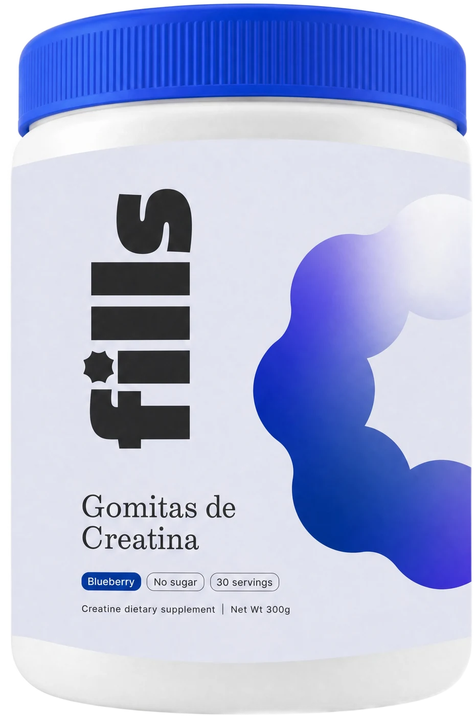 Bote de Fills Gomitas de Creatina sabor Blueberry