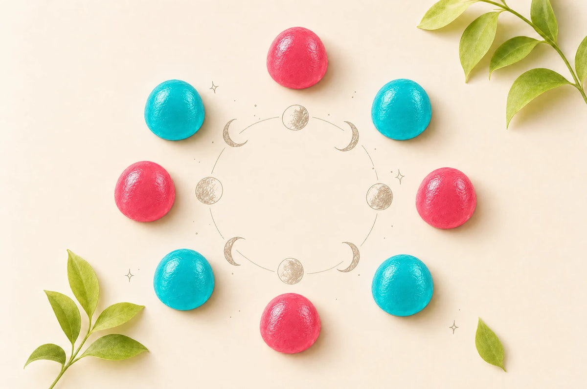 Gomitas de creatina Fills en círculo con fases de luna: creatina y ciclo menstrual