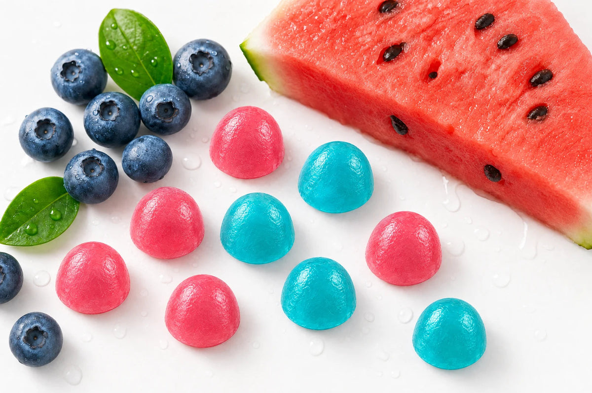 Gomitas de creatina Fills sabores Watermelon y Blueberry