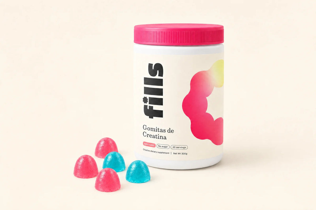 Pack de gomitas de creatina Fills con gomitas Watermelon y Blueberry