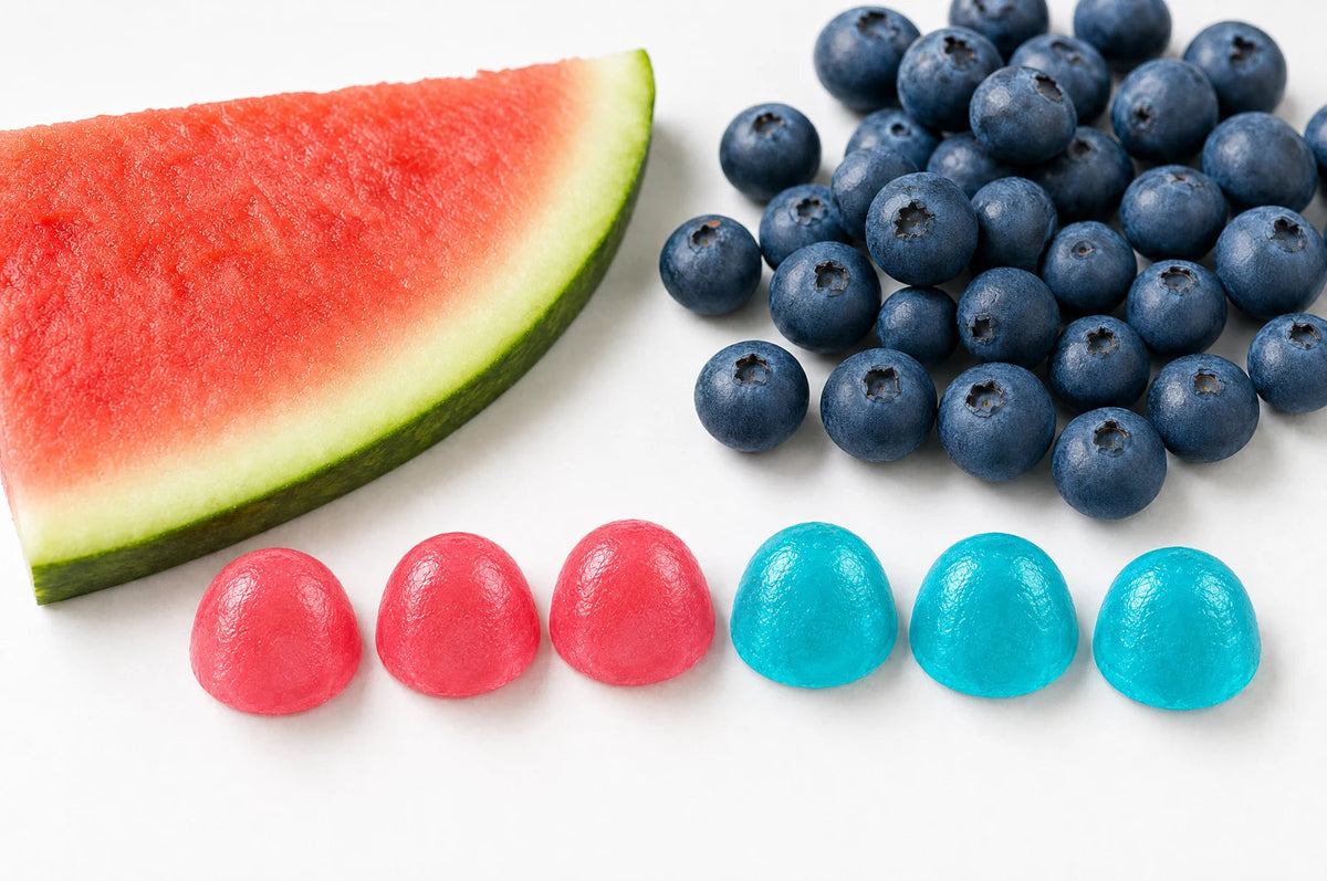 Gomitas de creatina Fills sabores Watermelon y Blueberry
