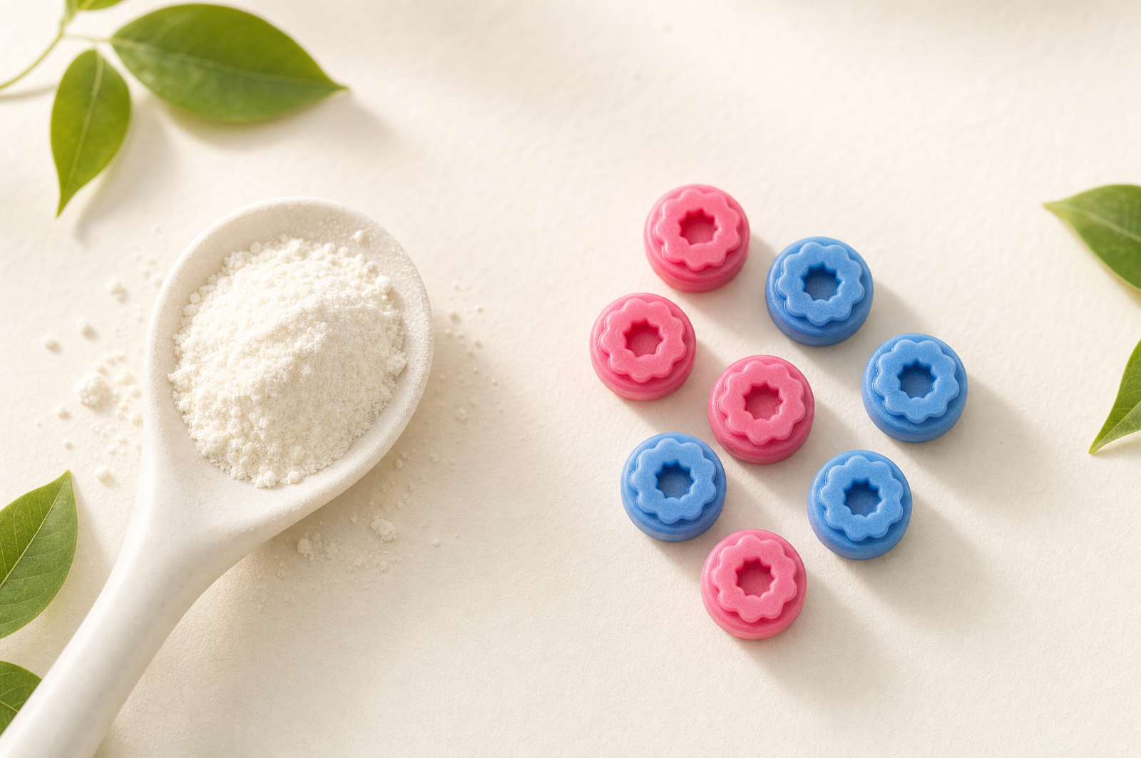Creatina en polvo y gomitas de creatina Fills lado a lado — comparativa de formatos