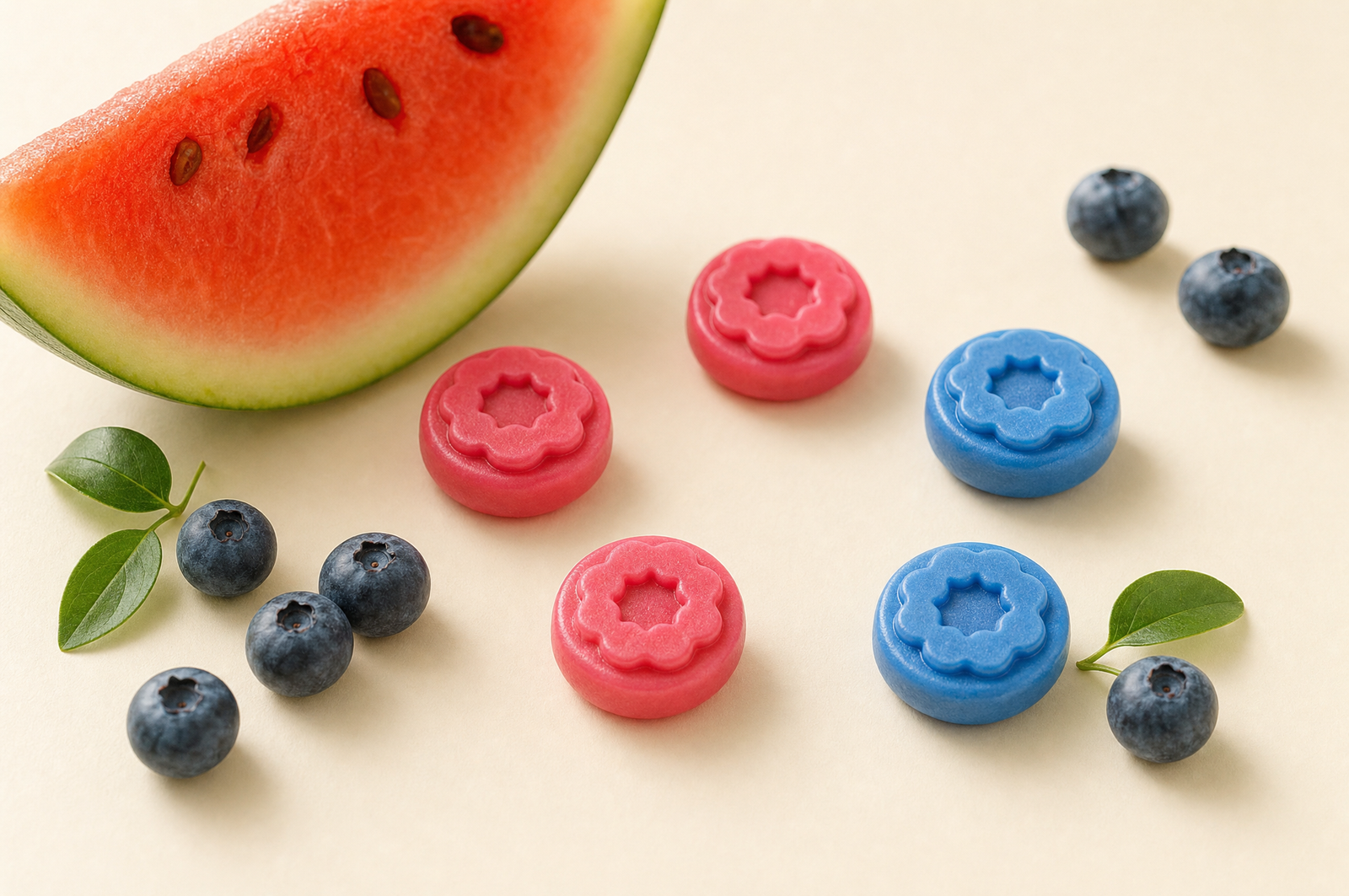 Gomitas de creatina Fills sin azúcar con Watermelon y Blueberry frescas