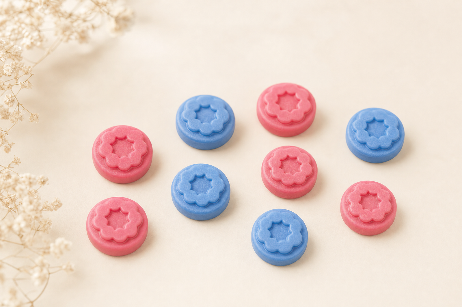Gomitas de creatina Fills Watermelon y Blueberry, fondo crema