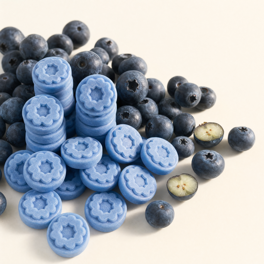 Gomitas Fills con moras azules frescas