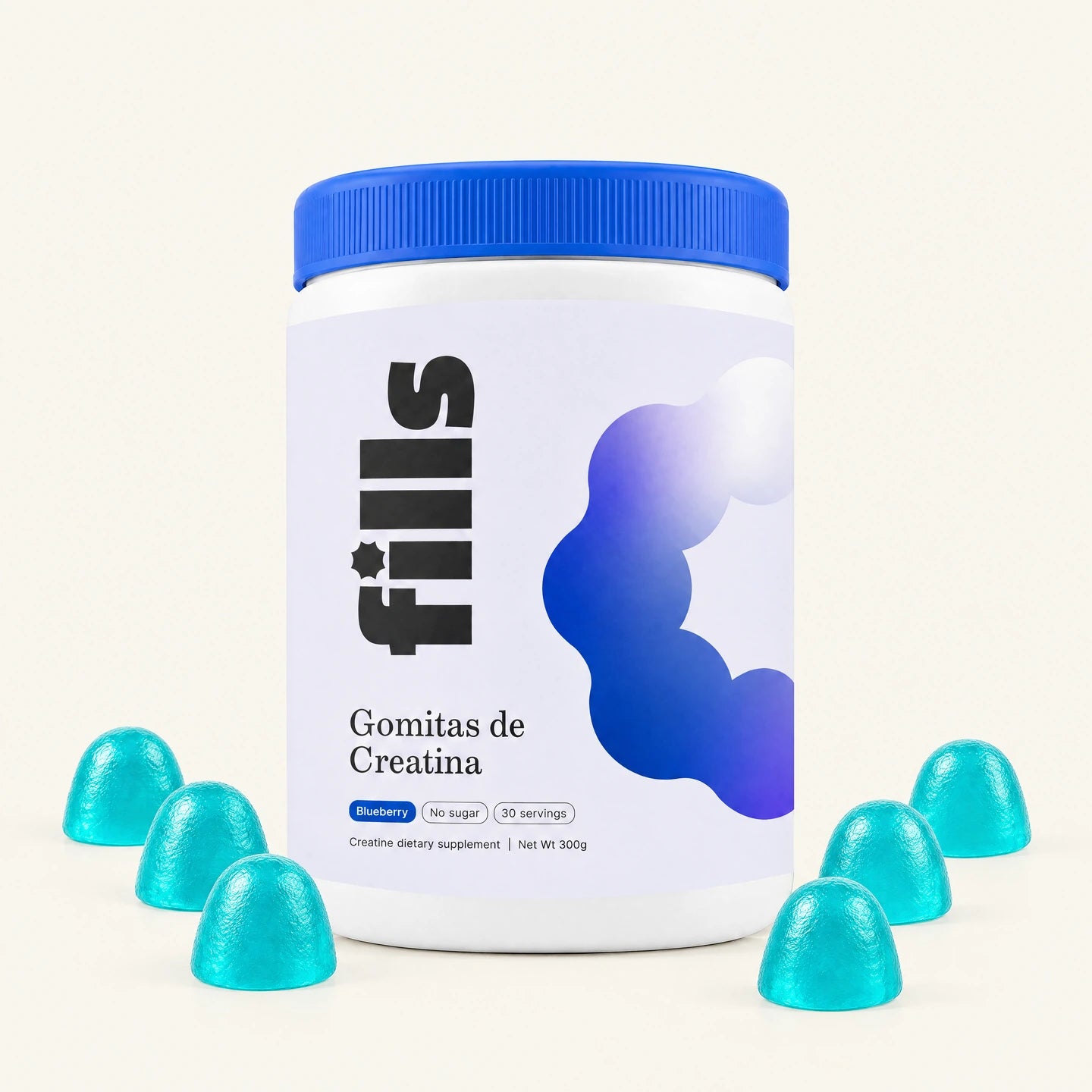 Pack Fills Blueberry con gomitas alrededor